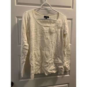 AGB Creamy white embellished sweater​​​